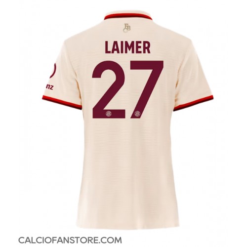 Maglia Calcio Bayern Munich Konrad Laimer #27 Terza Divisa Donna 2024-25 Manica Corta